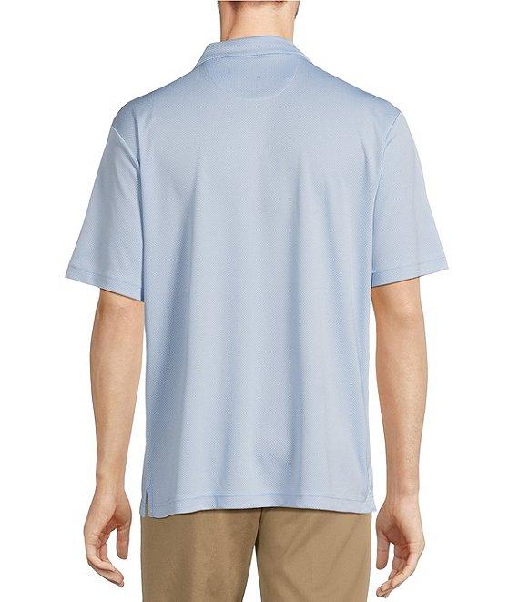 Roundtree & Yorke Performance Big & Tall The Fairway Short Sleeve Jacquard Polo Shirt Product Image