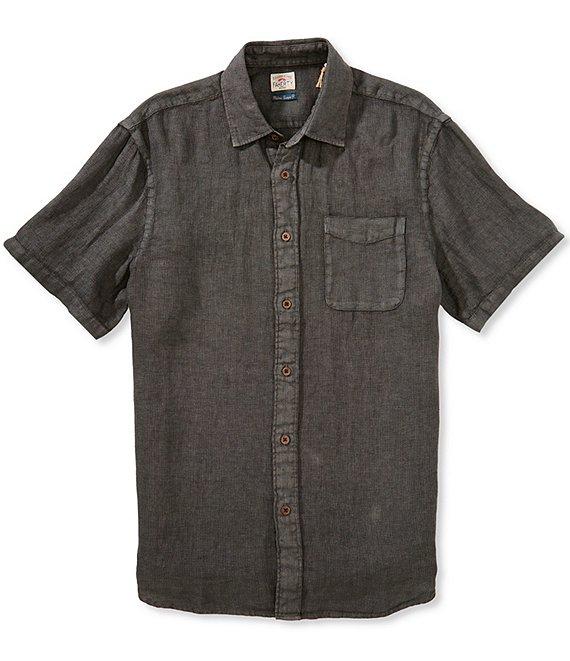 Faherty Palma Linen Short Sleeve Woven Shirt Product Image