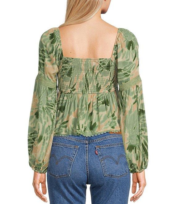 Coco + Jaimeson Long Sleeve BabyDoll Blouse Product Image