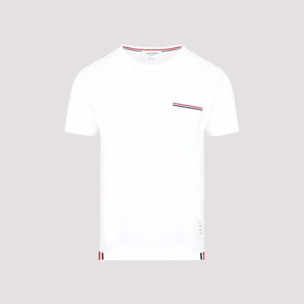 THOM BROWNE Oversized Pocket T-shirt Clothing In White Product Image