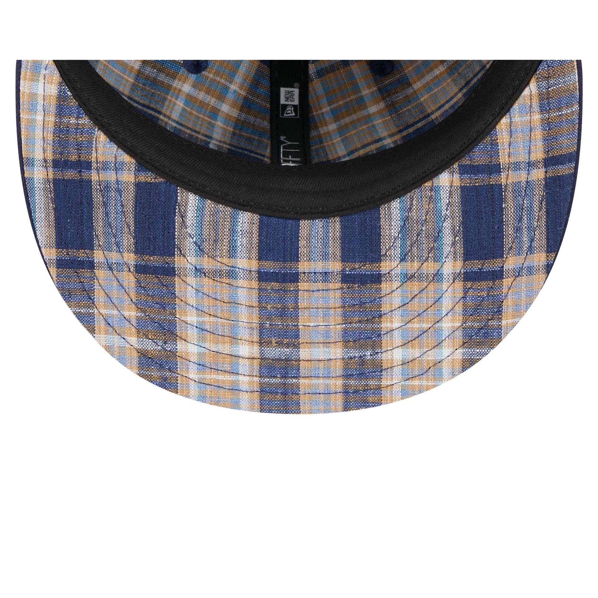 Tampa Bay Rays Blue Tartan 59FIFTY Fitted Hat Male Product Image