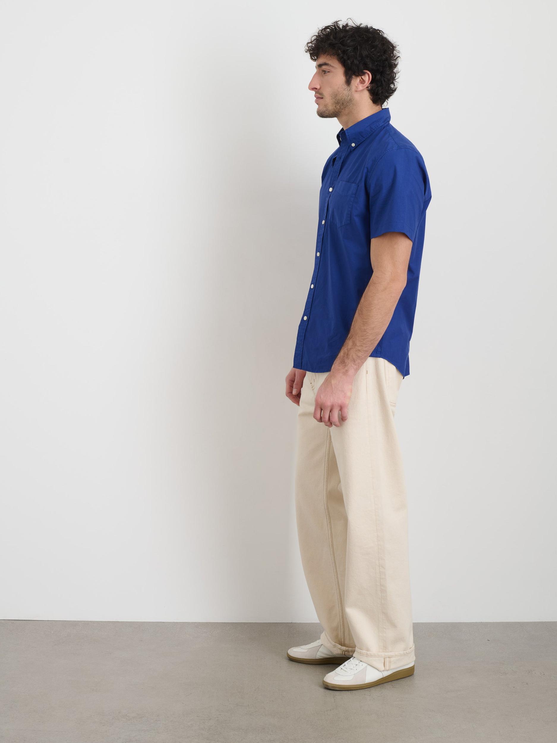 Short Sleeve Mill Shirt in Cotton Product Image