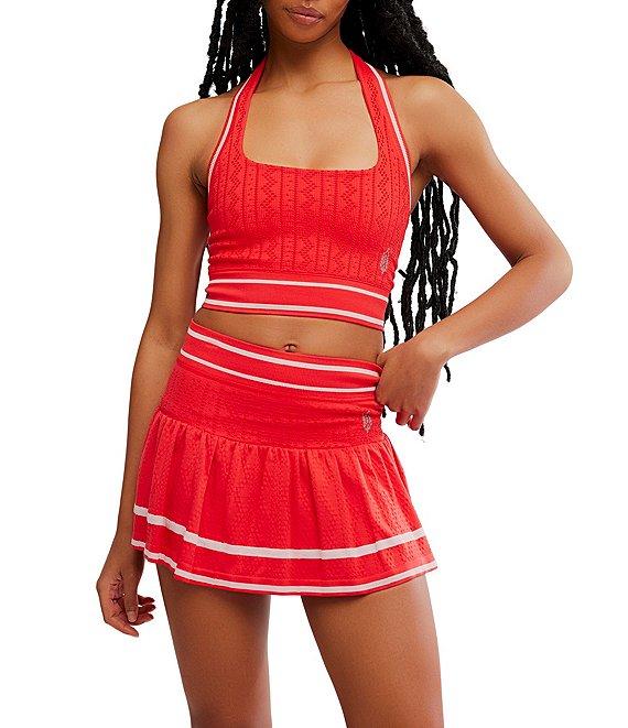 FP Movement Advantage Stretch Texture Halter Neck A-Line 2-Piece Skirt Set Product Image