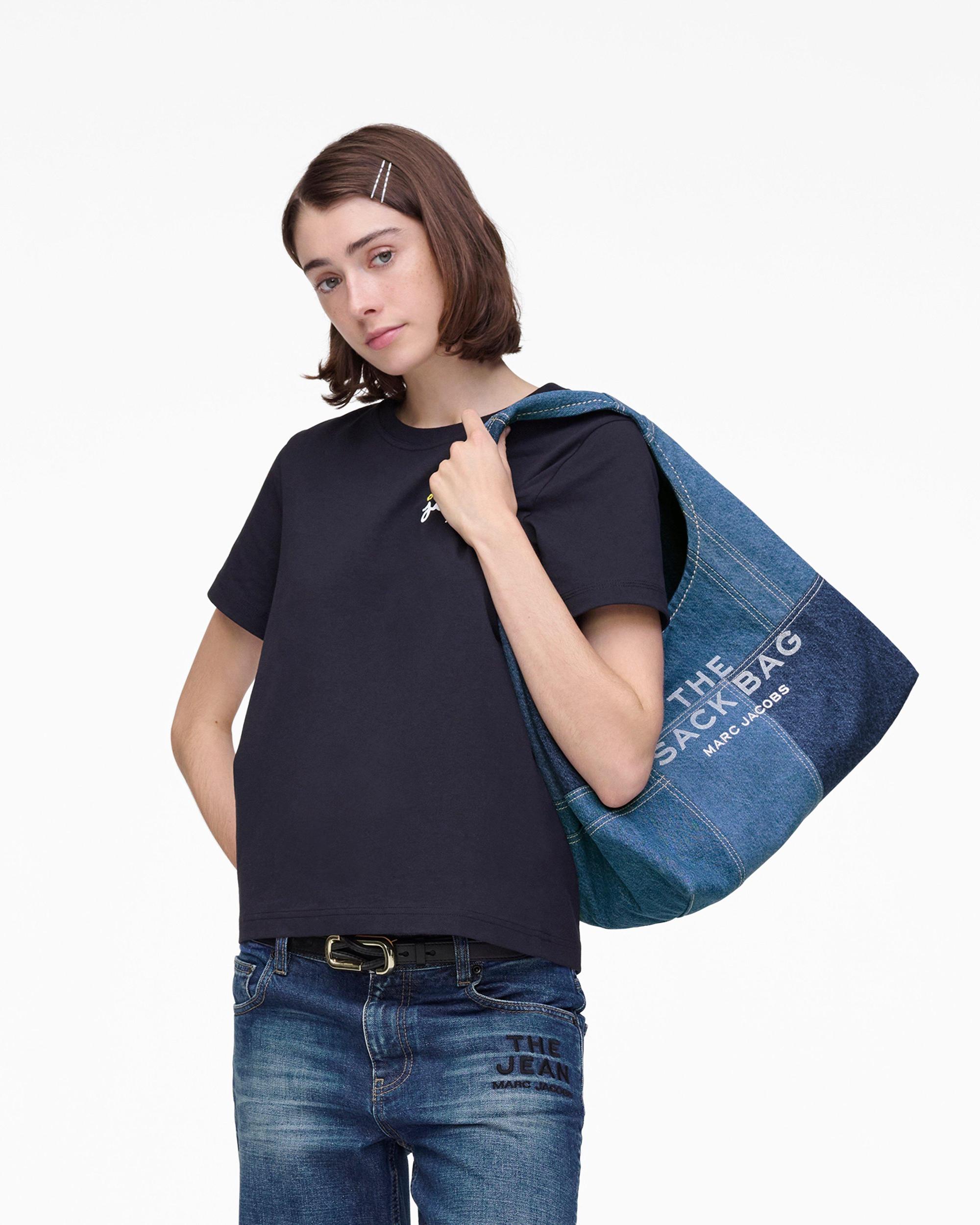 The Patchwork Denim Sack Bag Product Image