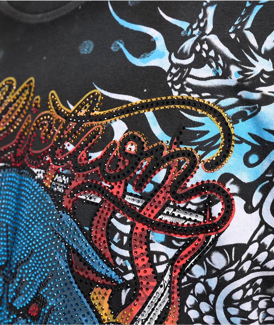 Affliction Internal Prowl Grey Wash T-Shirt Product Image