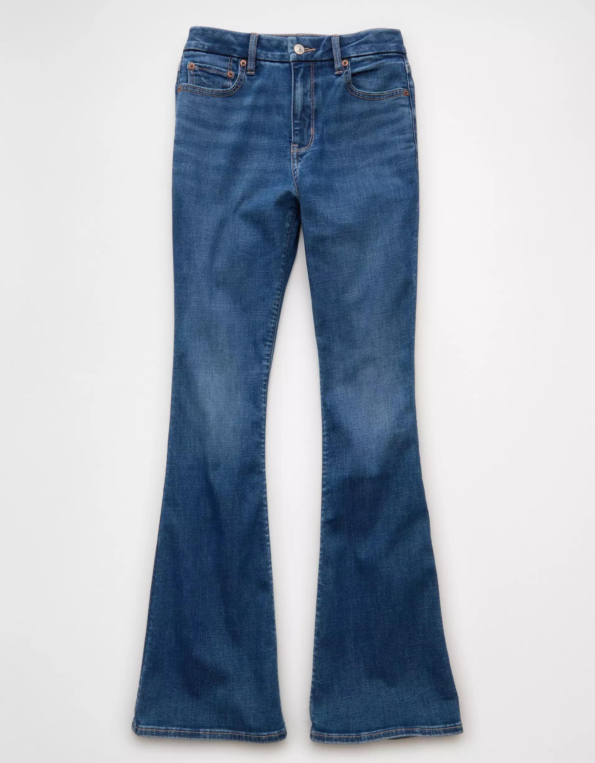 AE Next Level Curvy Super High-Waisted Flare Jean Product Image