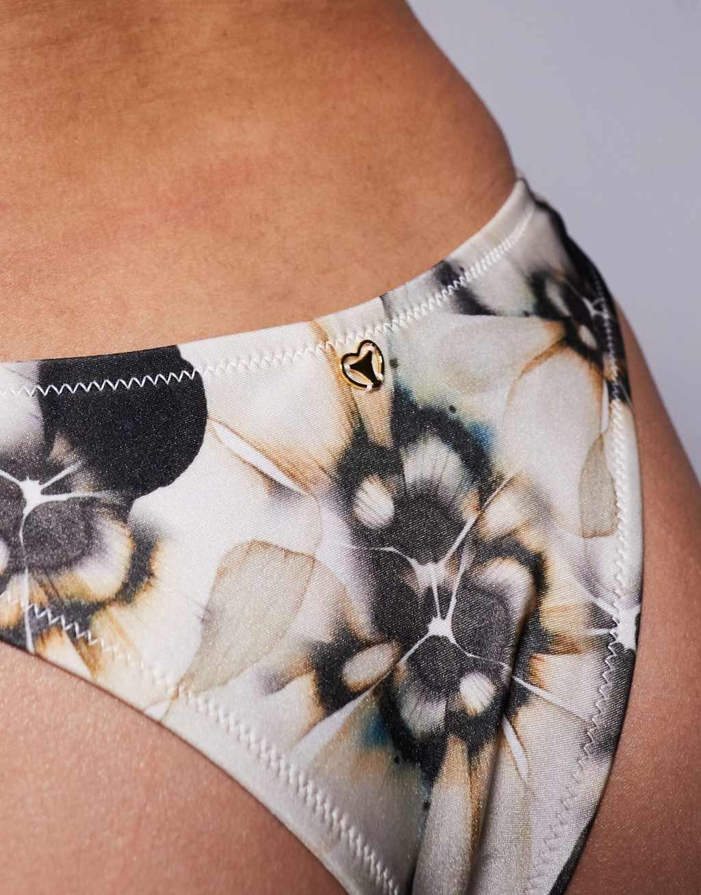 Candypants tie dye high leg bikini bottom in multi Product Image