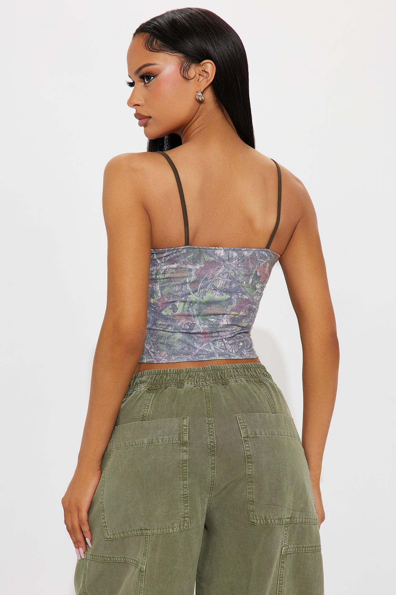 Evergreen Camo Cami Top - Camouflage Product Image