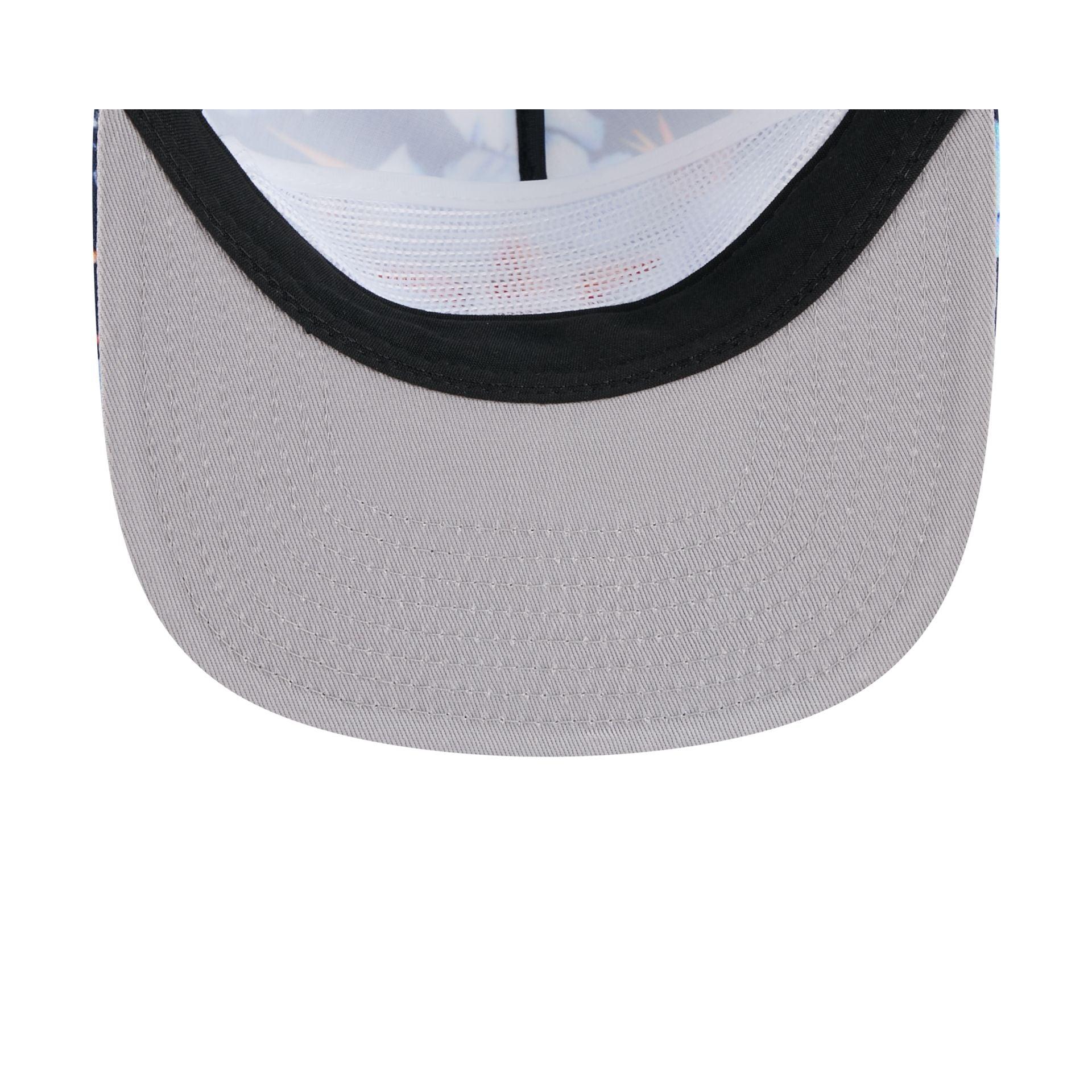 Houston Astros Pattern Golfer Trucker Hat Male Product Image