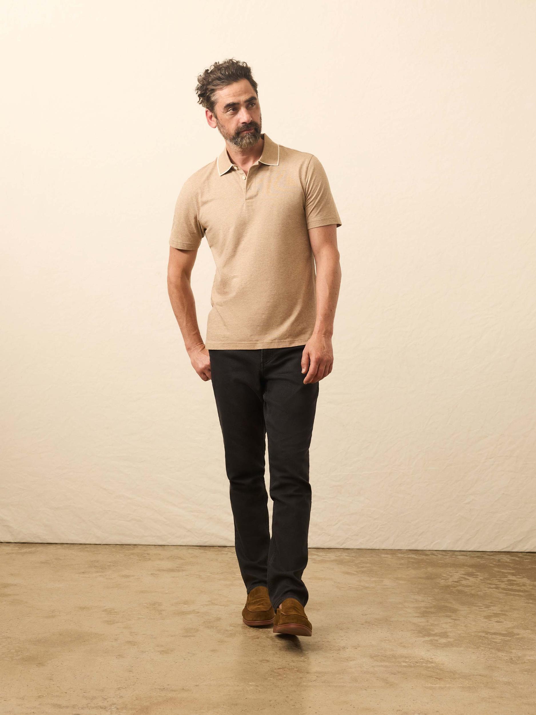 Movement™ Short-Sleeve Pique Polo Shirt - Driftwood Island Heather Male Product Image