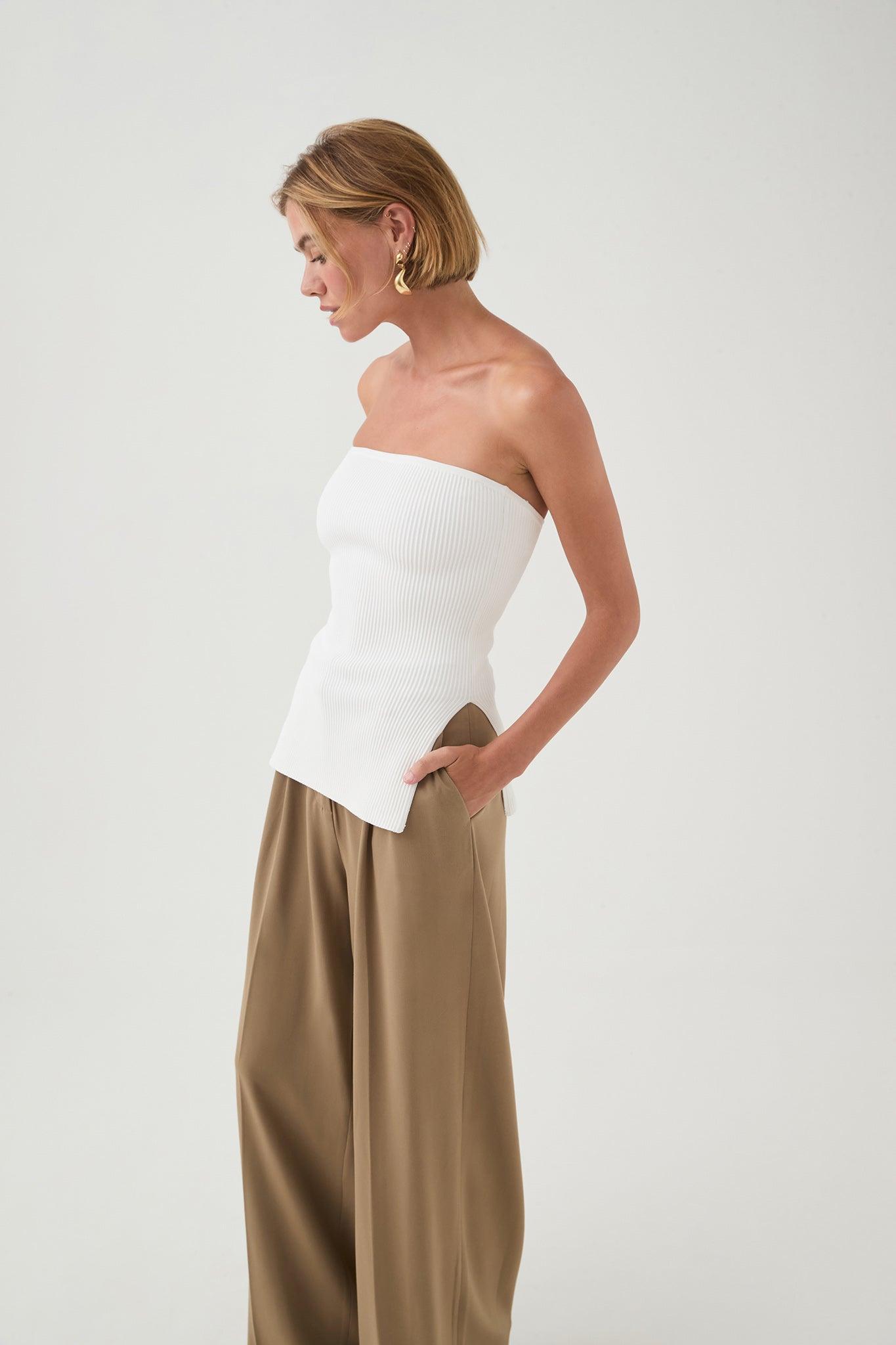 Deia Strapless Knit Top Product Image