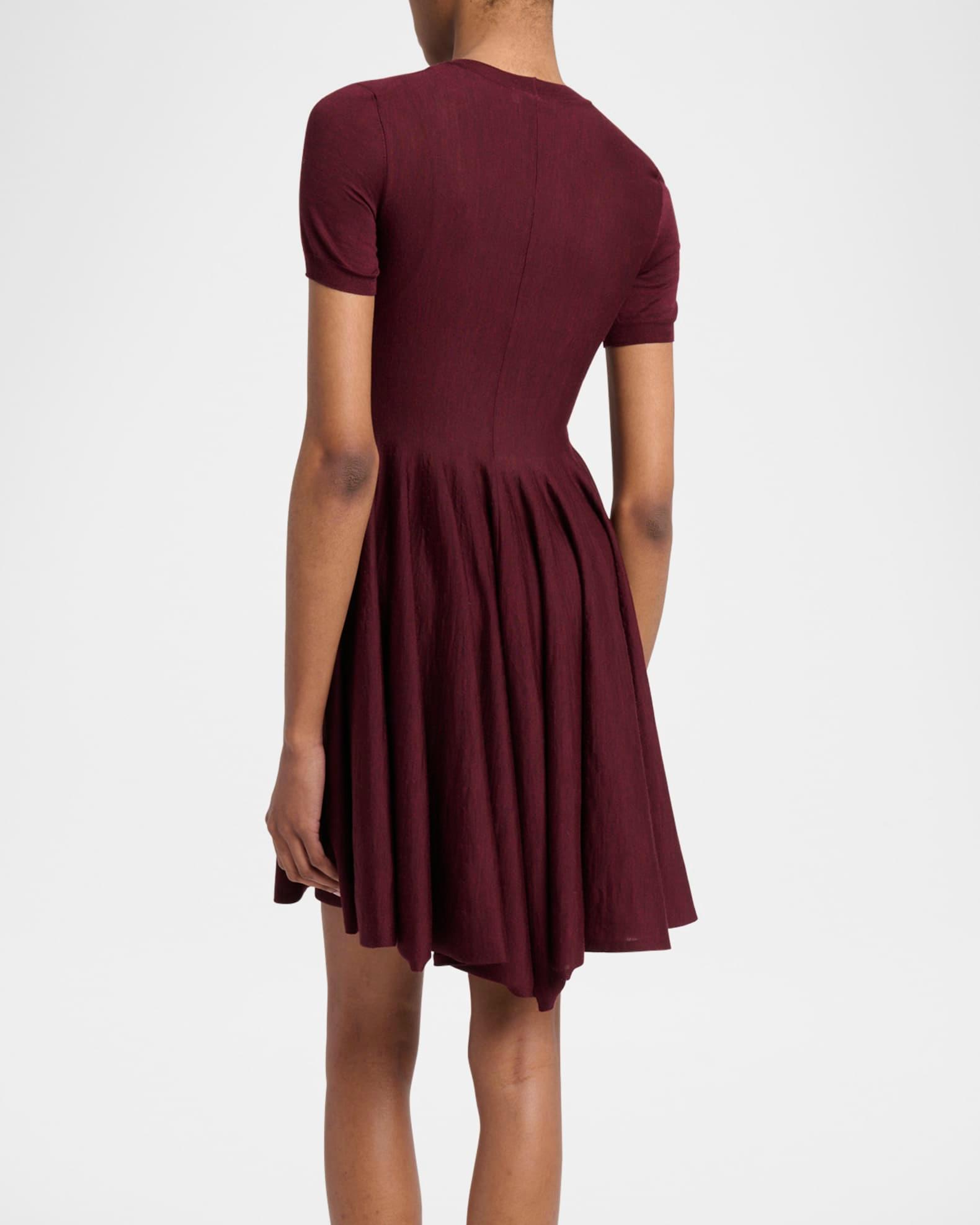 Short-Sleeve Fit-&-Flare Mini Dress Product Image