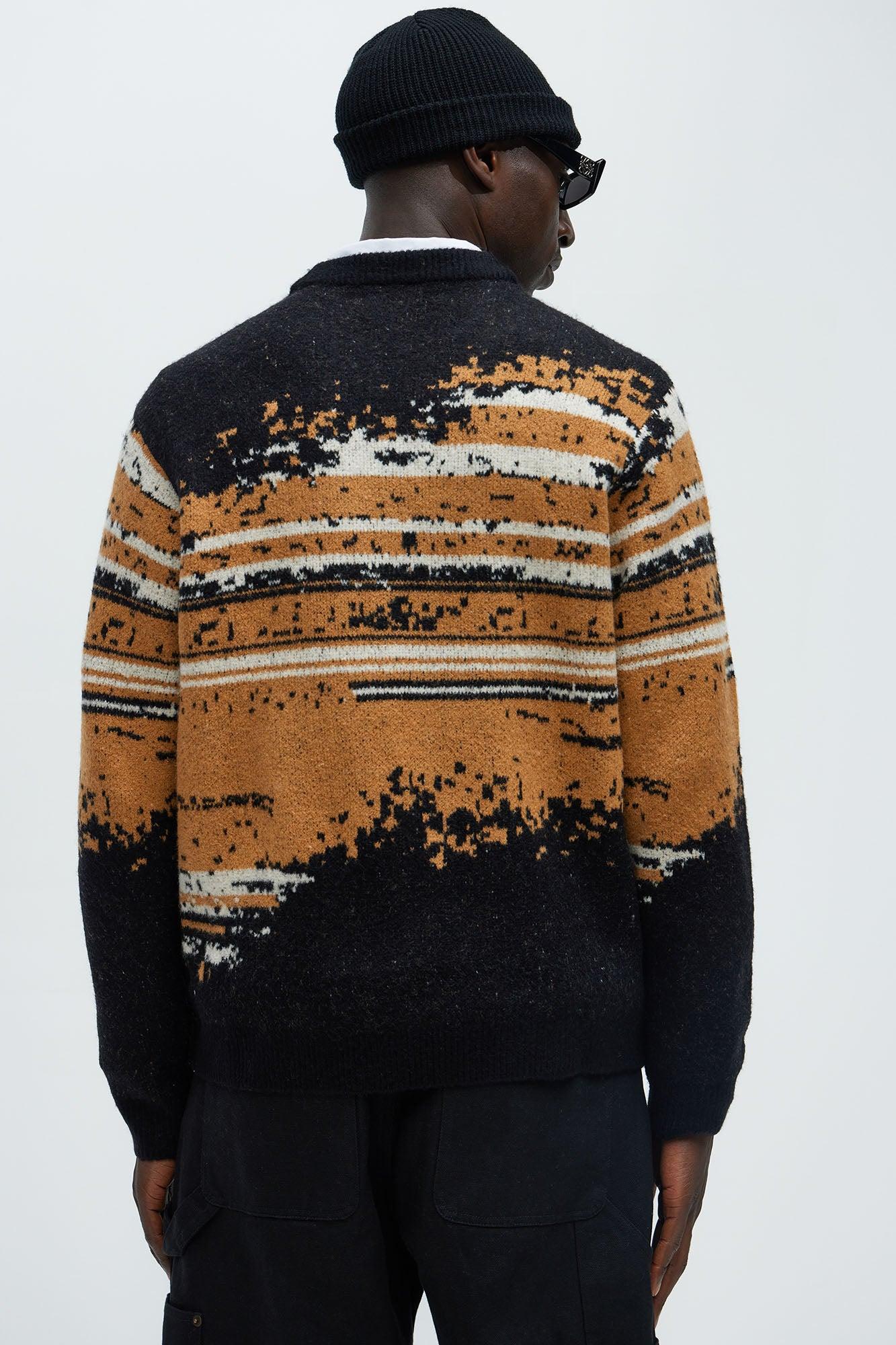 Smyth Crewneck Sweater - Brown Combo Product Image