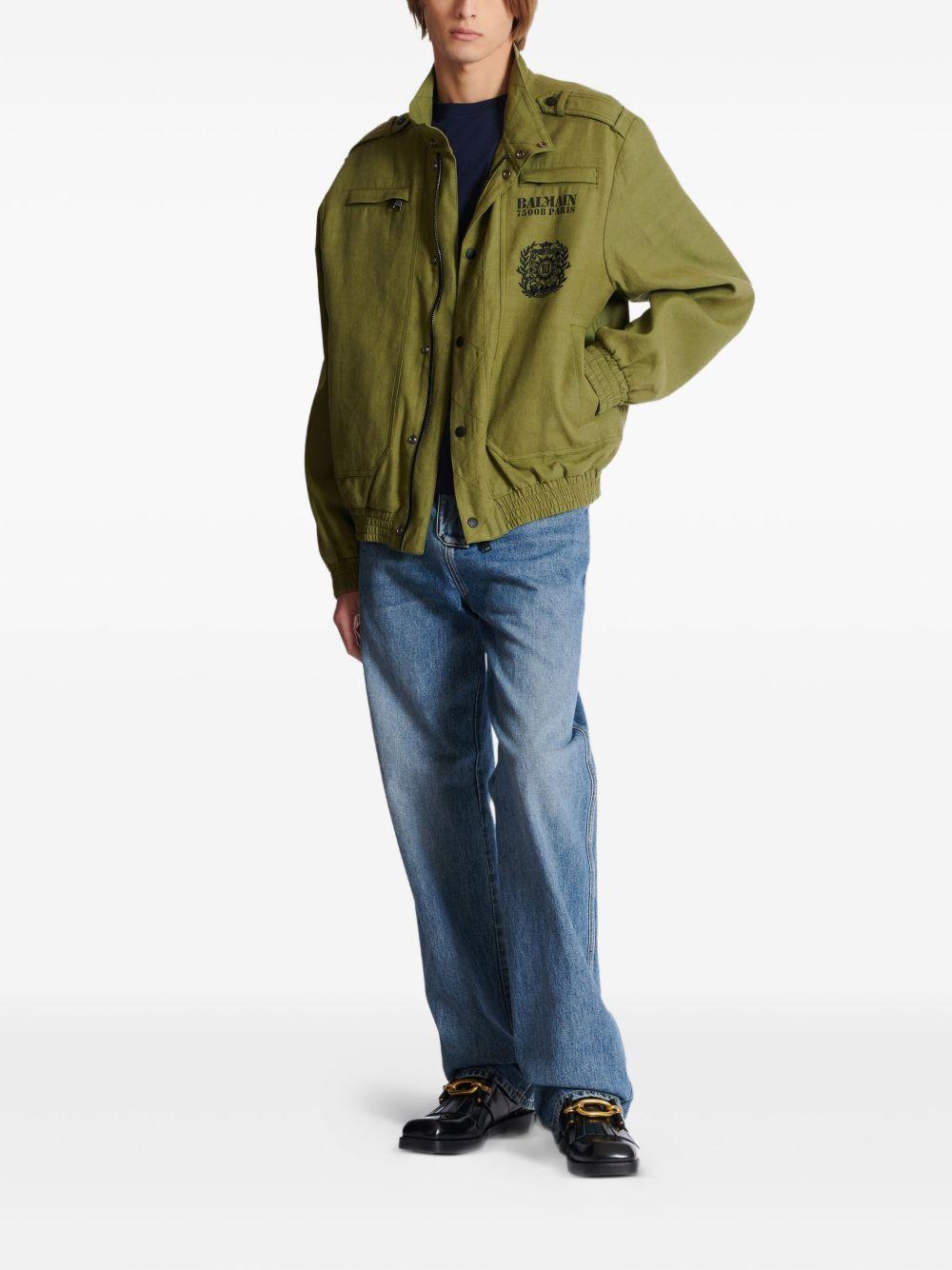 logo-print jacket Product Image