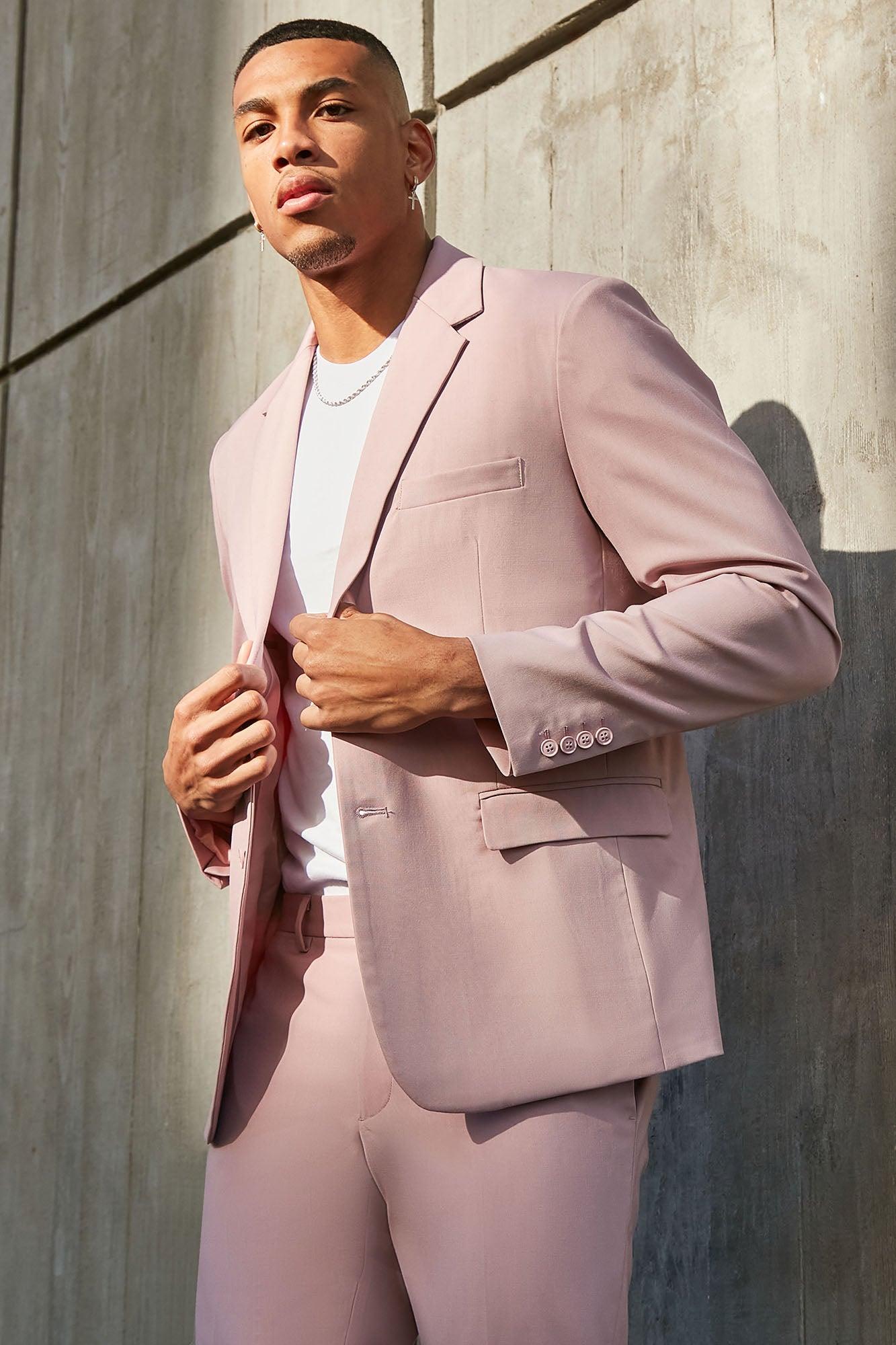 The Modern Stretch Suit Jacket - Mauve Product Image