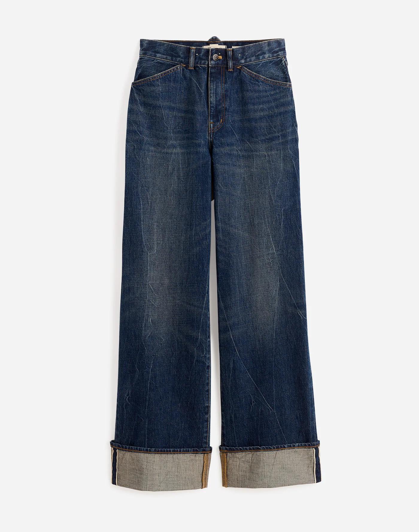 Madewell x Kaihara Denim Superwide-Leg Jeans in Karney Wash Product Image