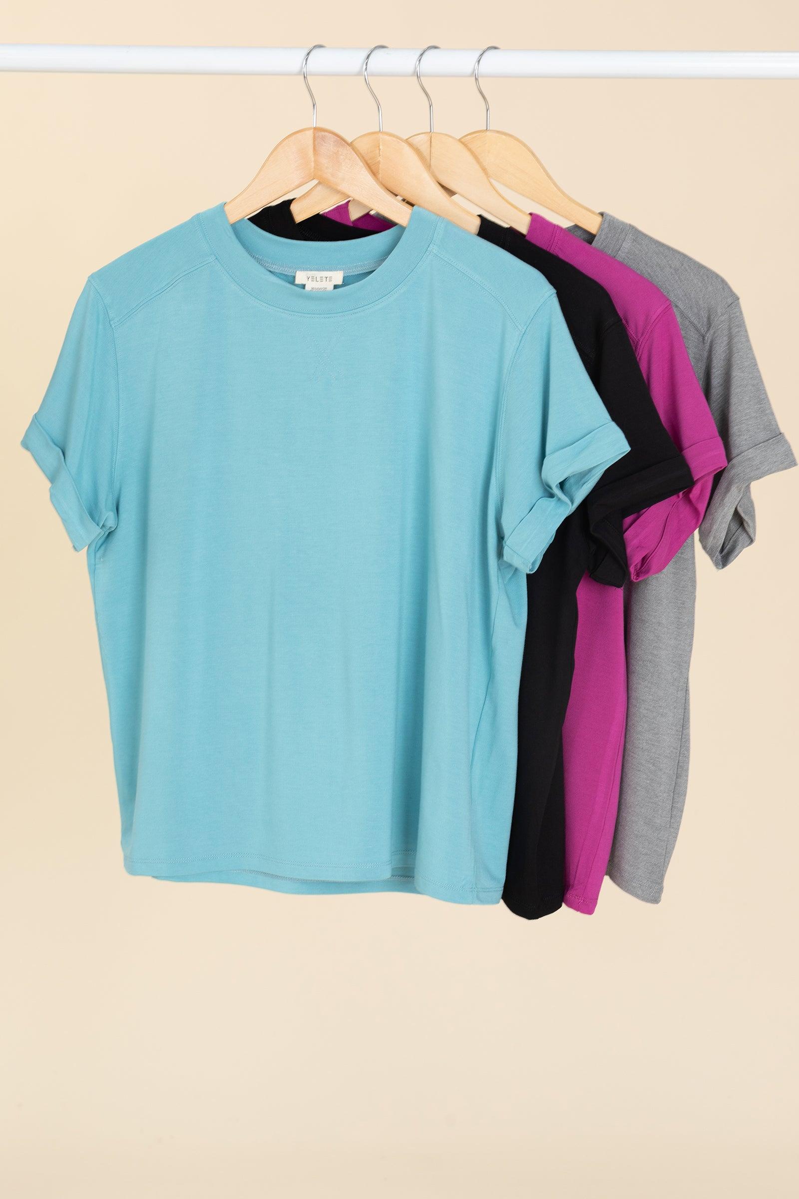 Relaxed Fit French Terry Knit Tees Product Image