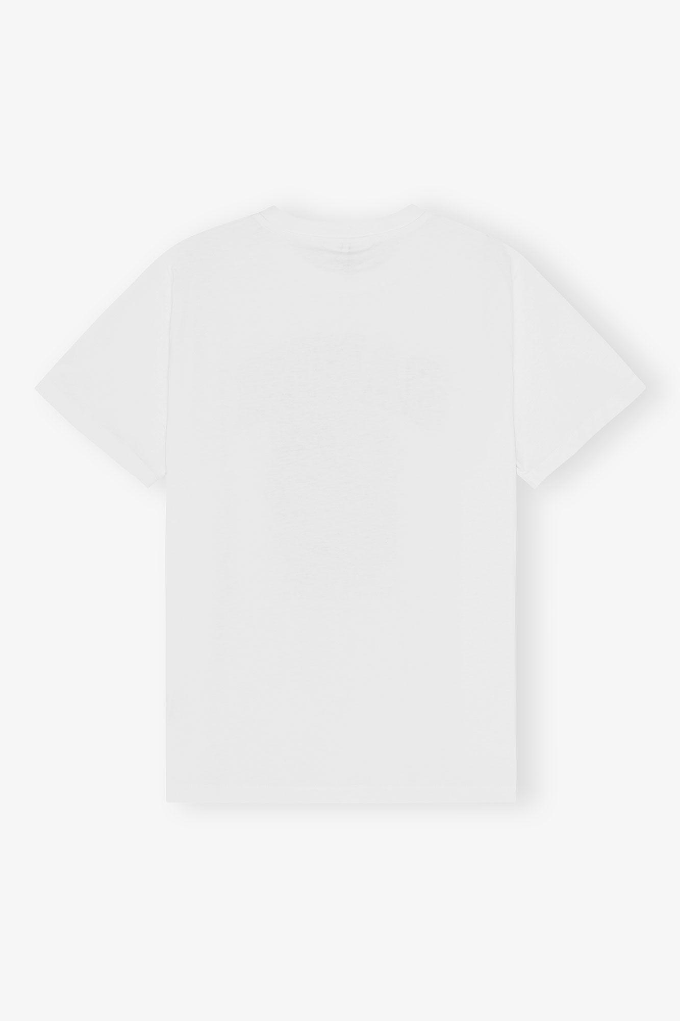 White Relaxed Jersey Kitty T-shirt Product Image