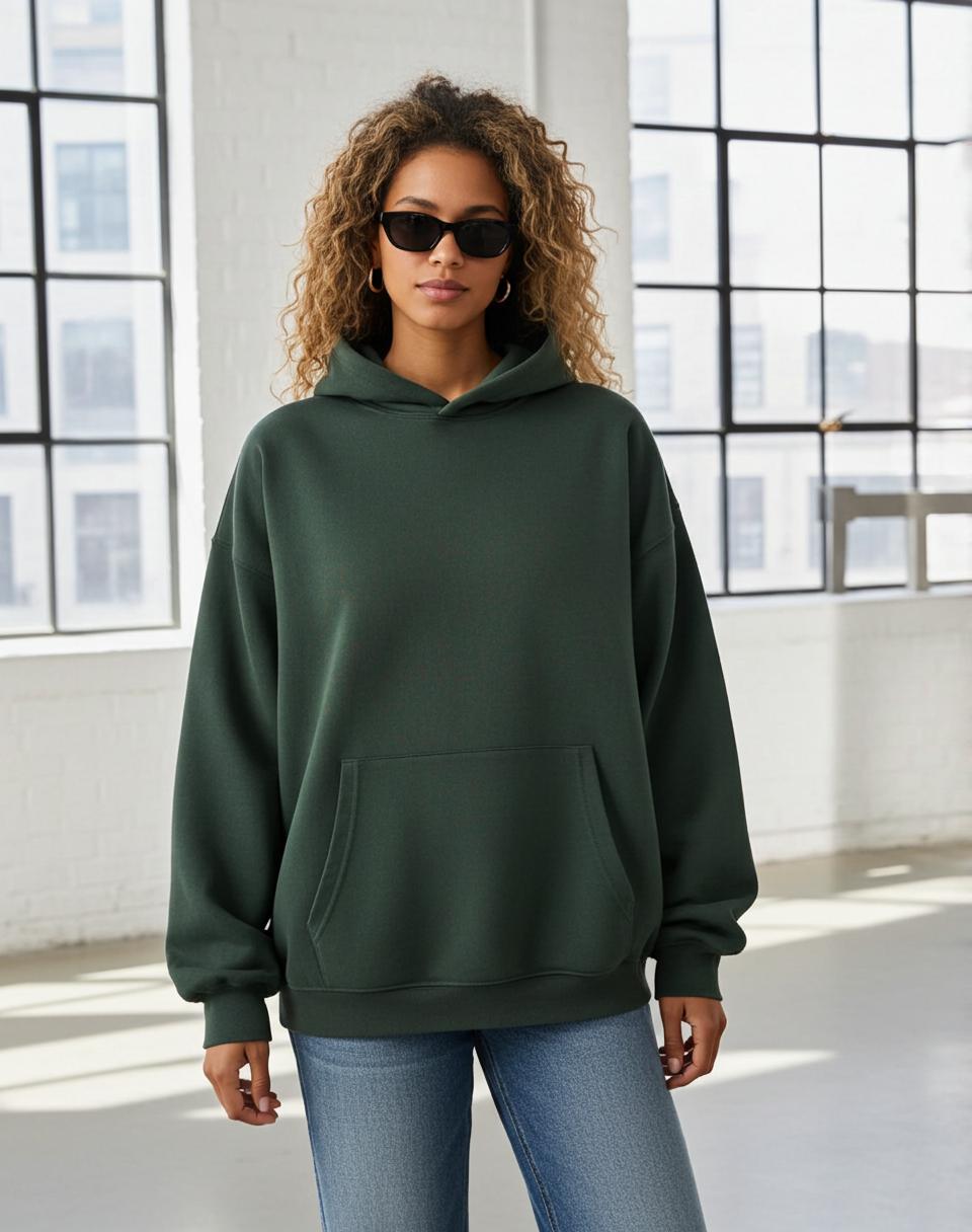 Sopula Unisex Essential Oversized Terry Heavy Hoodie Product Image