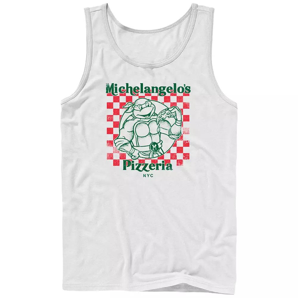 Men's Teenage Mutant Ninja Turtles Michelangelo's Pizzeria Graphic Tank Top,  Product Image