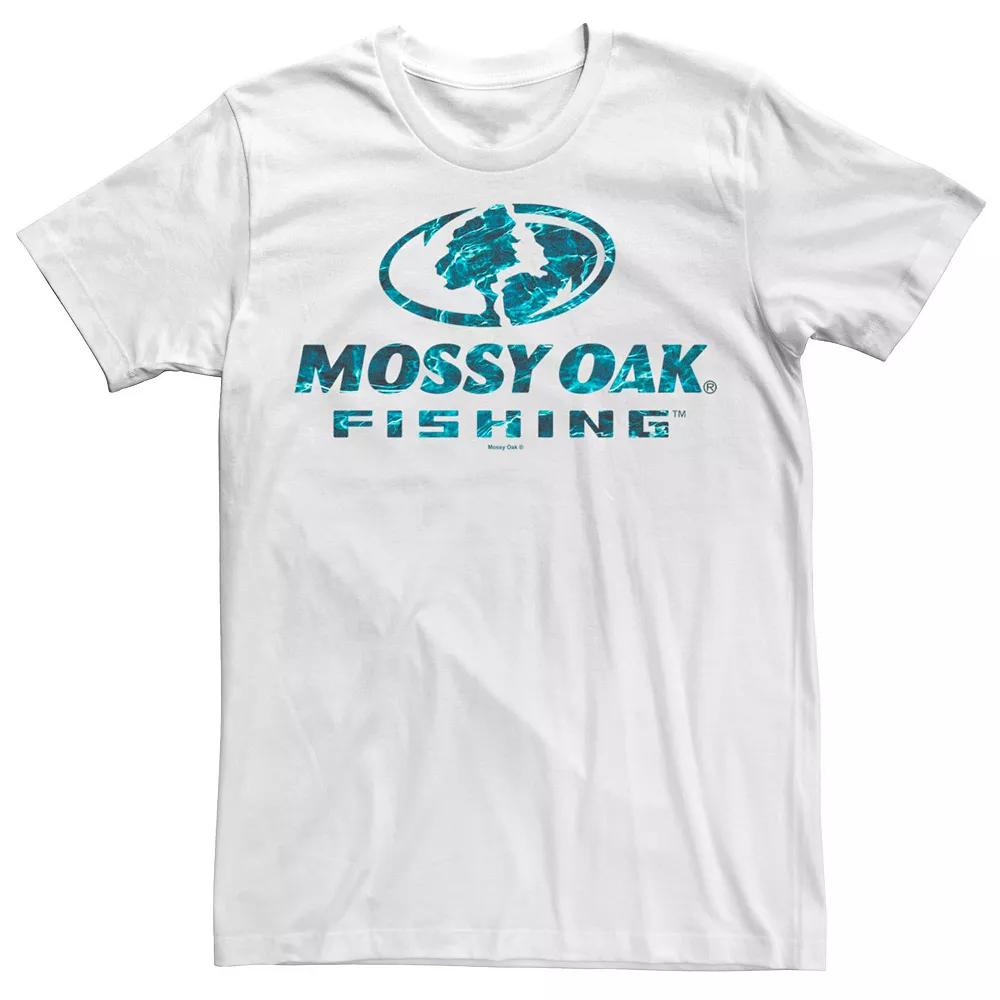 Men's Mossy Oak Fishing Blue Water Surface Logo Graphic Tee,  Product Image