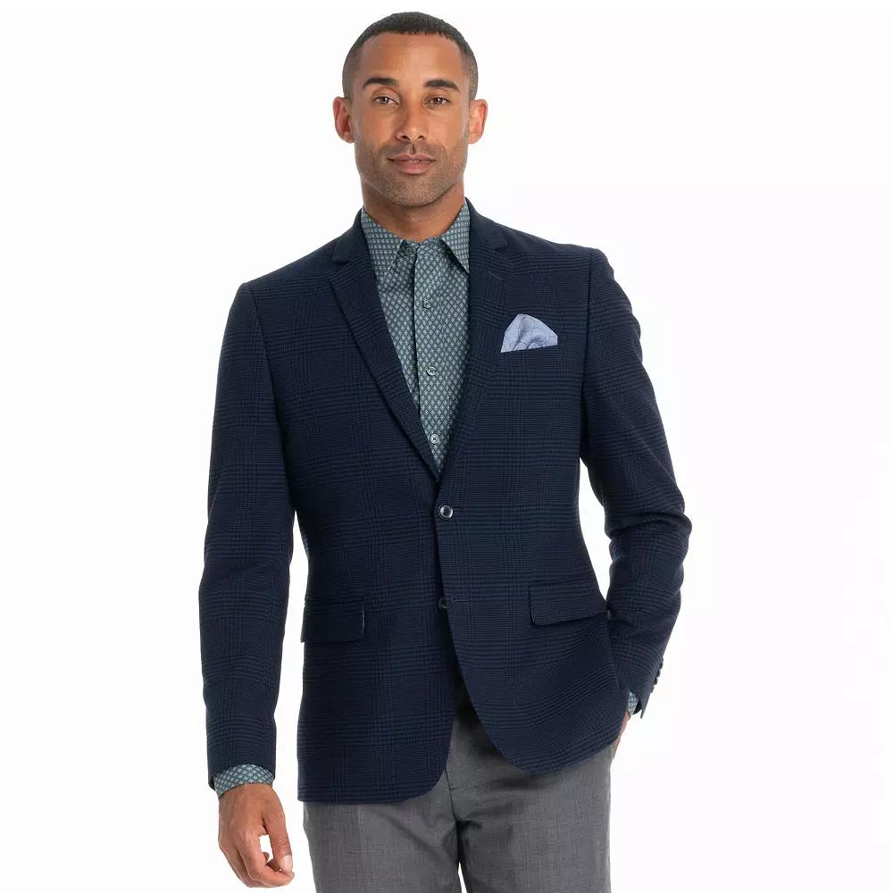 Men's Nick Graham Broadway Slim Fit Sport Coat, Size: 38 Short, Blue Plaid Product Image