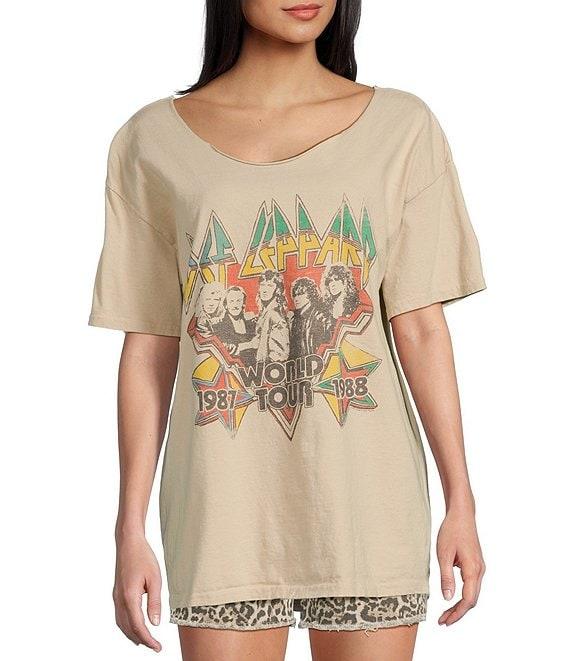 Junk Food Def Leppard 1987 World Tour Graphic Short Sleeve T-Shirt Product Image