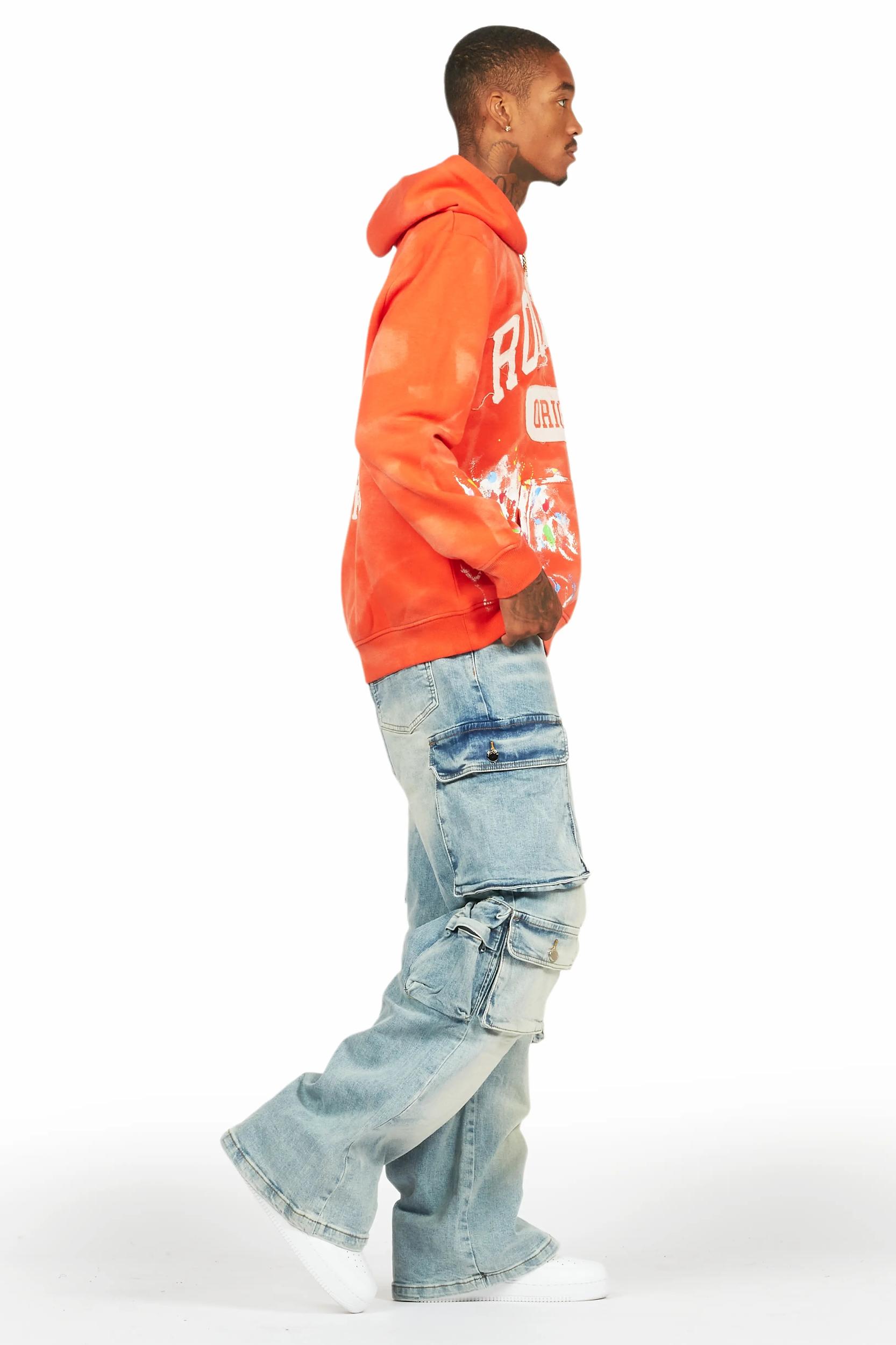 Cortie Blue Baggy Fit Jean Male Product Image