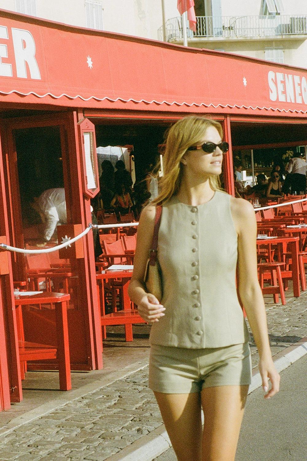 Florine Mini Shorts Caramel - Final Sale Product Image