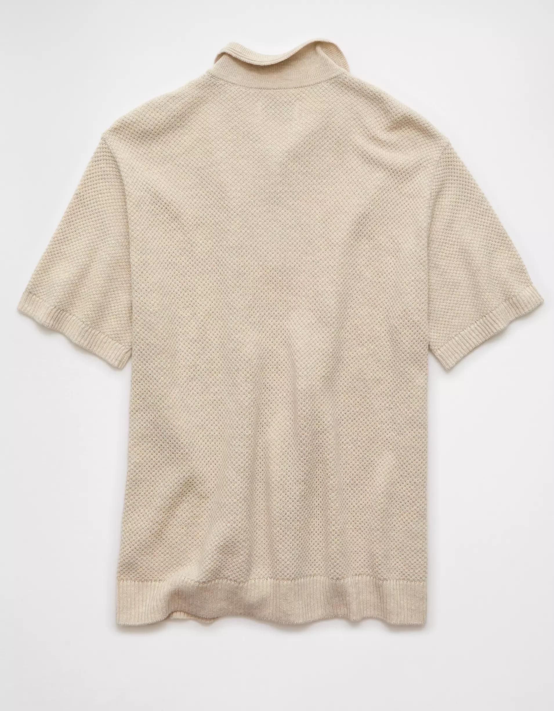 AE Pique Sweater Polo Shirt Product Image