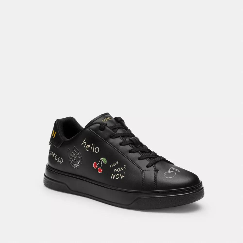 High Line Sneaker With Sketch Print Product Image