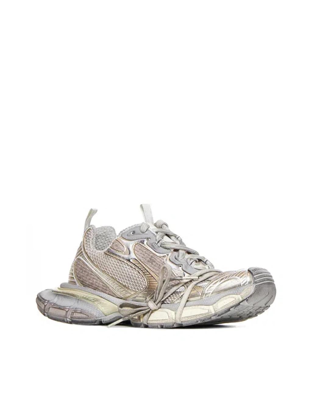 BALENCIAGA Mens Cream Comb 3xl Logo-embossed Mesh Low-top Trainers Product Image