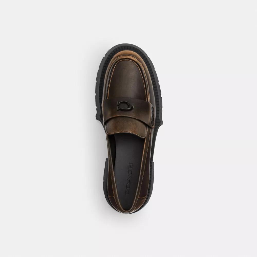 Leah Platform Loafer In Loved Leather Product Image