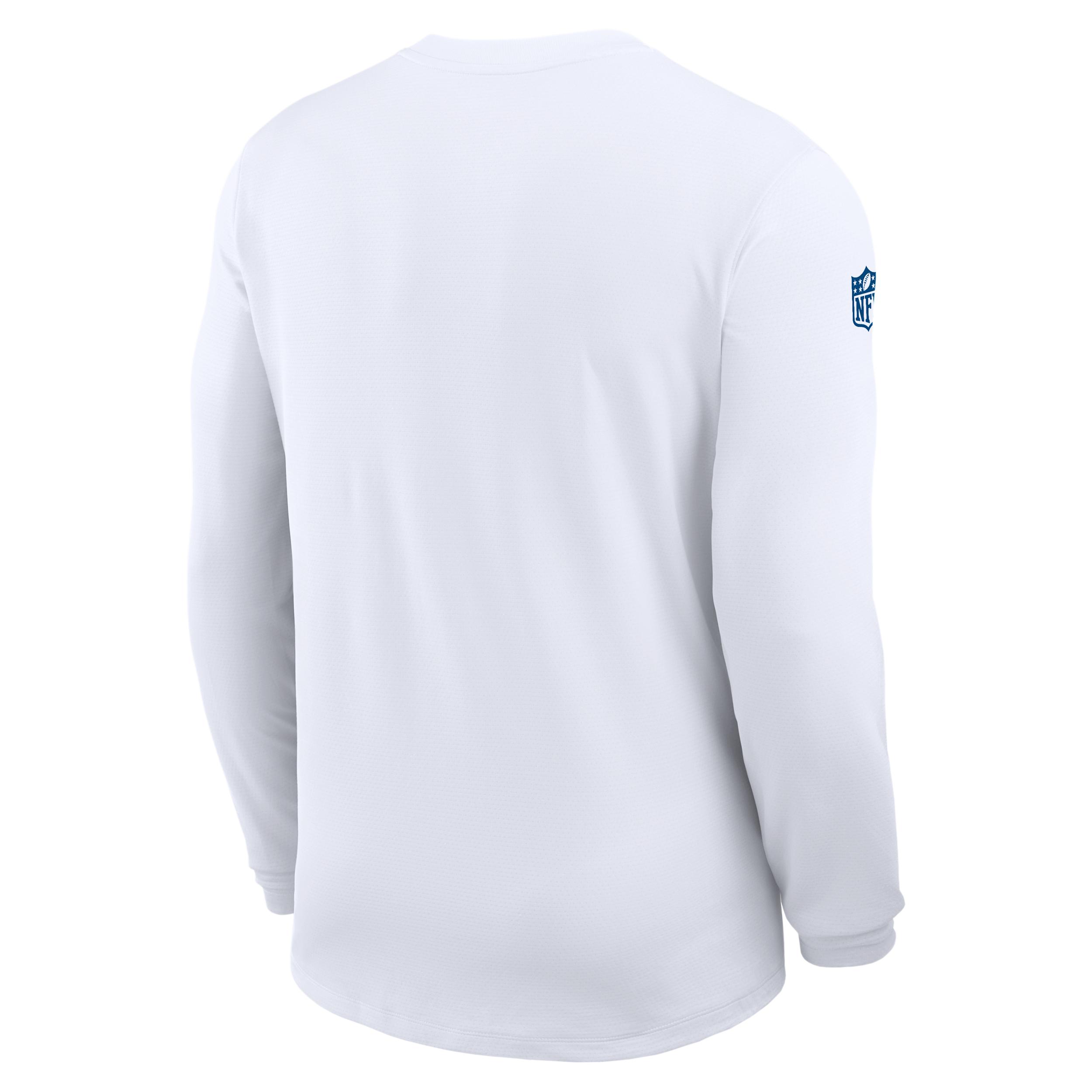 Indianapolis Colts Sideline Coach Nike Mens Dri-FIT NFL Long-Sleeve Top | 03B10CEB98-81D Product Image