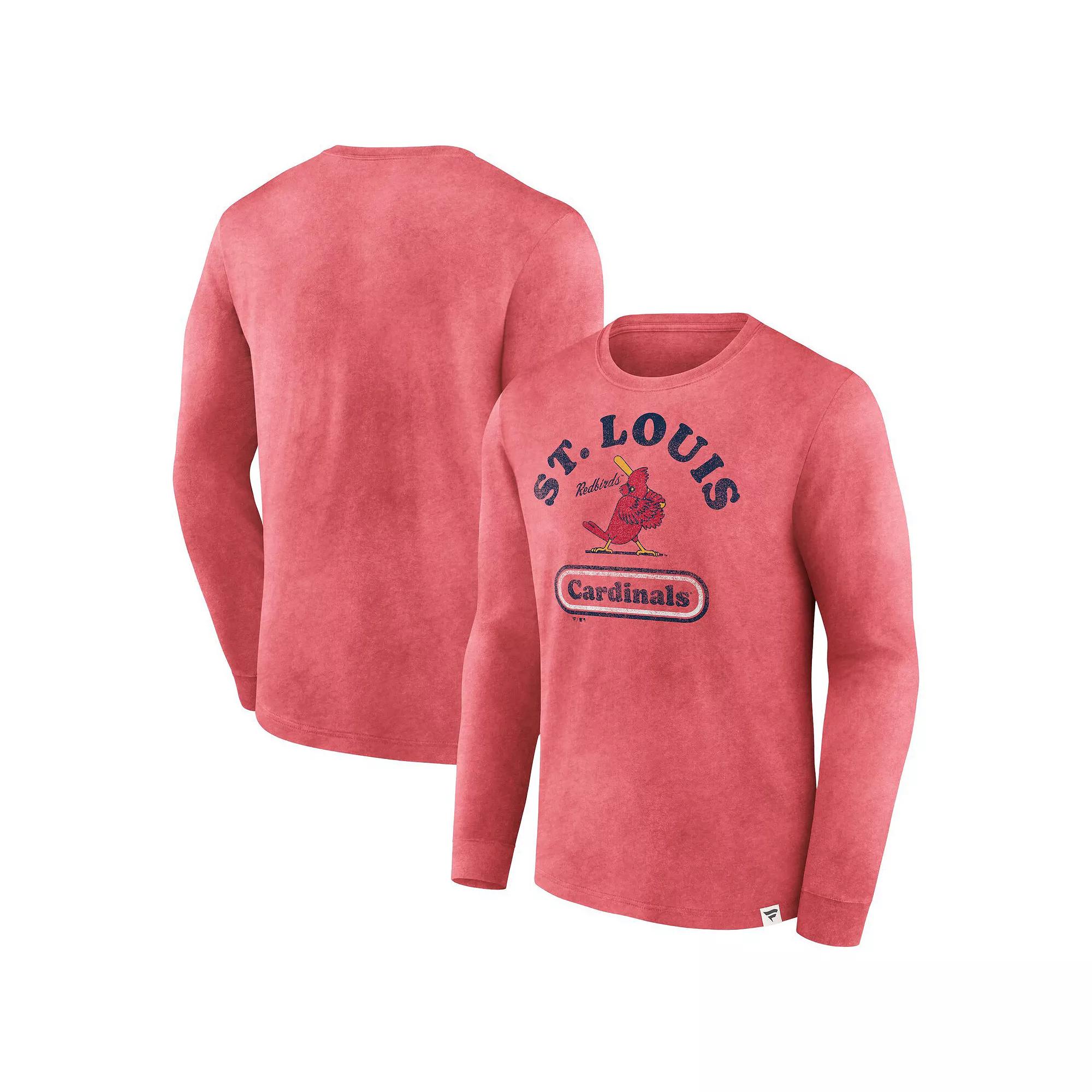 Men's Fanatics Red St. Louis Cardinals Circus Catch Long Sleeve T-Shirt,  Product Image