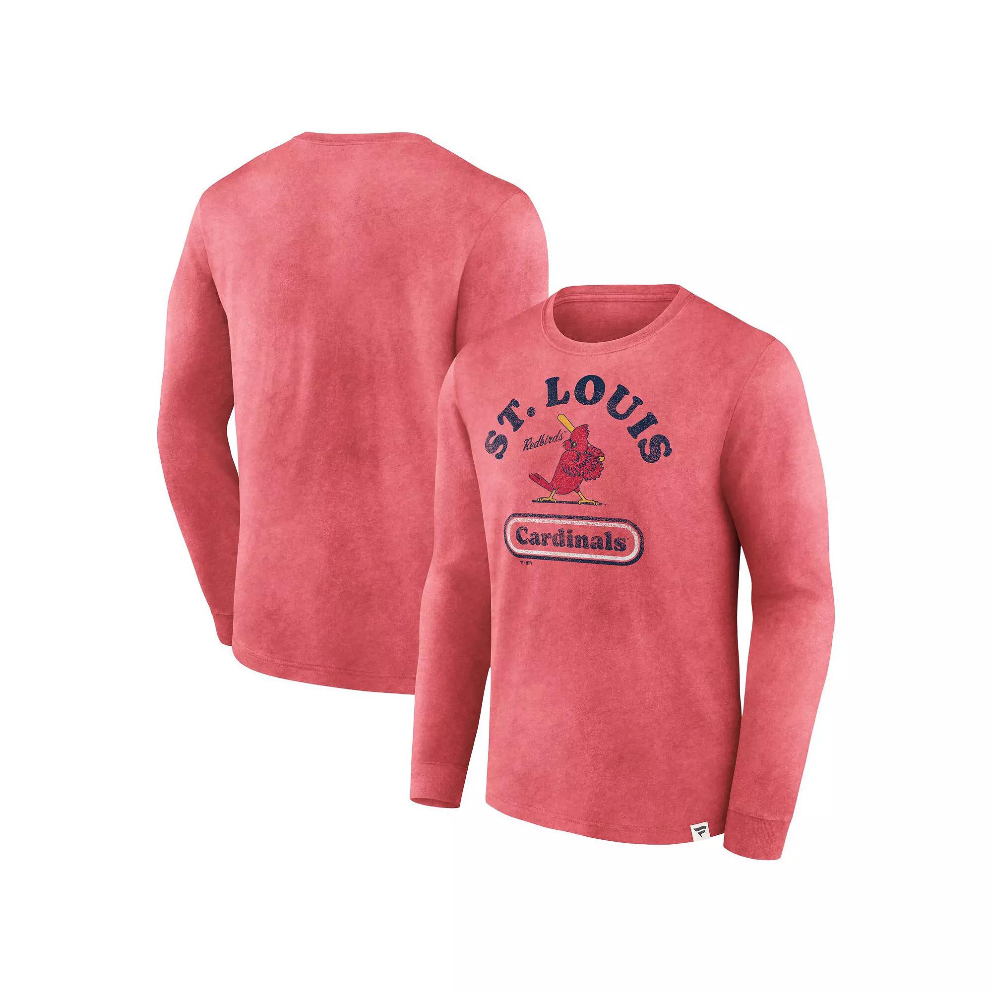 Men's Fanatics Red St. Louis Cardinals Circus Catch Long Sleeve T-Shirt,  Product Image