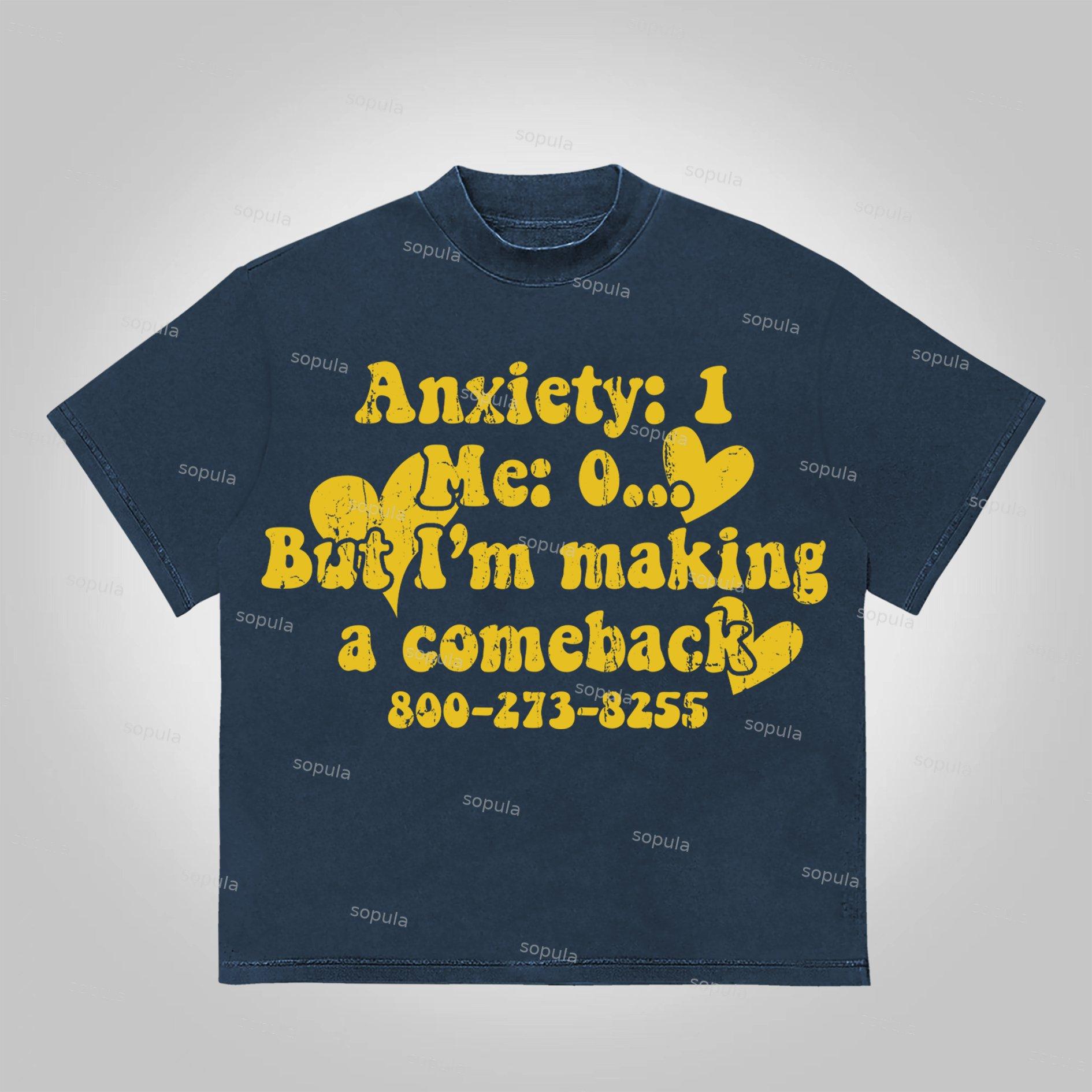 Mental Health I'm Making A Comeback Cotton T-Shirt Product Image