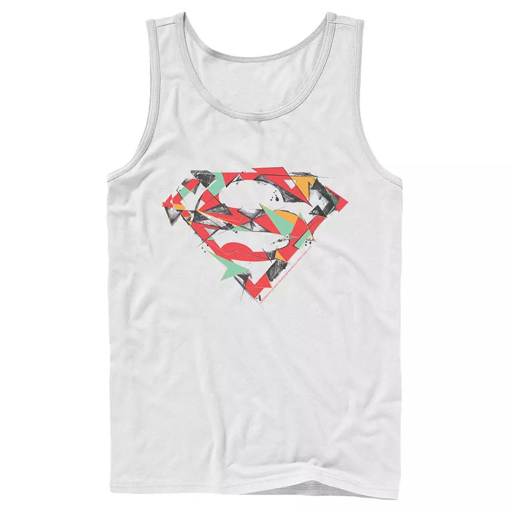 Men's DC Comics Superman Polygon Chest Logo Tank Top,  Product Image