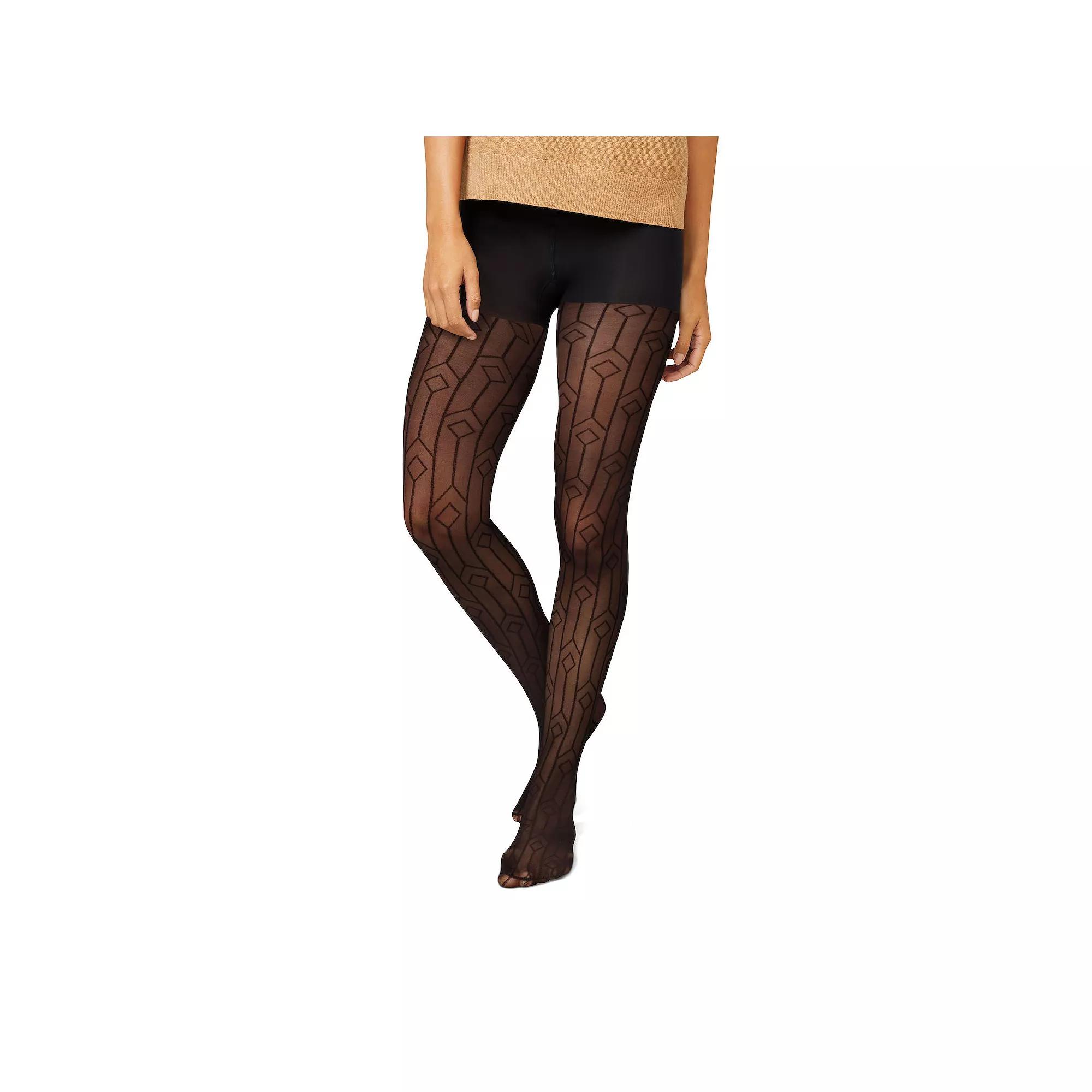 Women's Hanes® Diamond Outline Control Top Tights HG0017,  Product Image