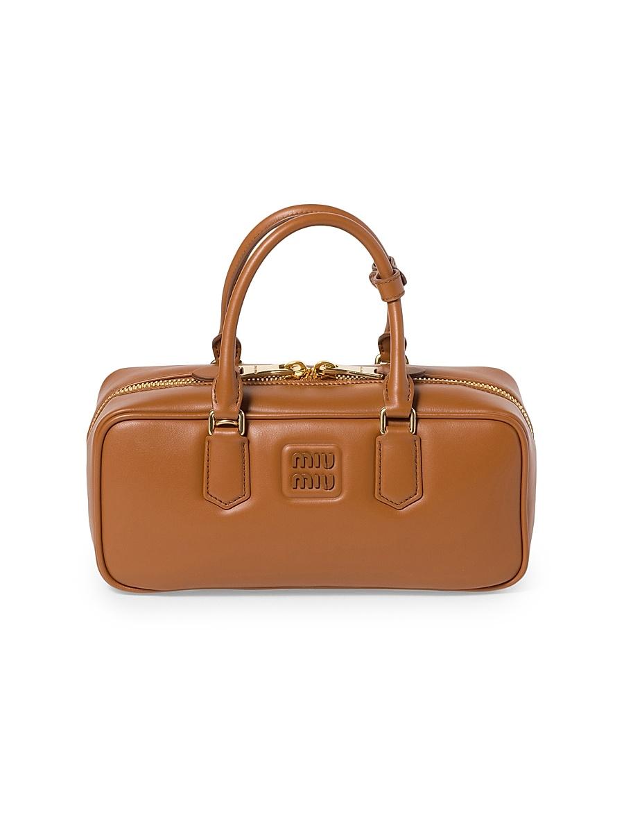 Womens Arcadie Leather Top Handle Bag Product Image