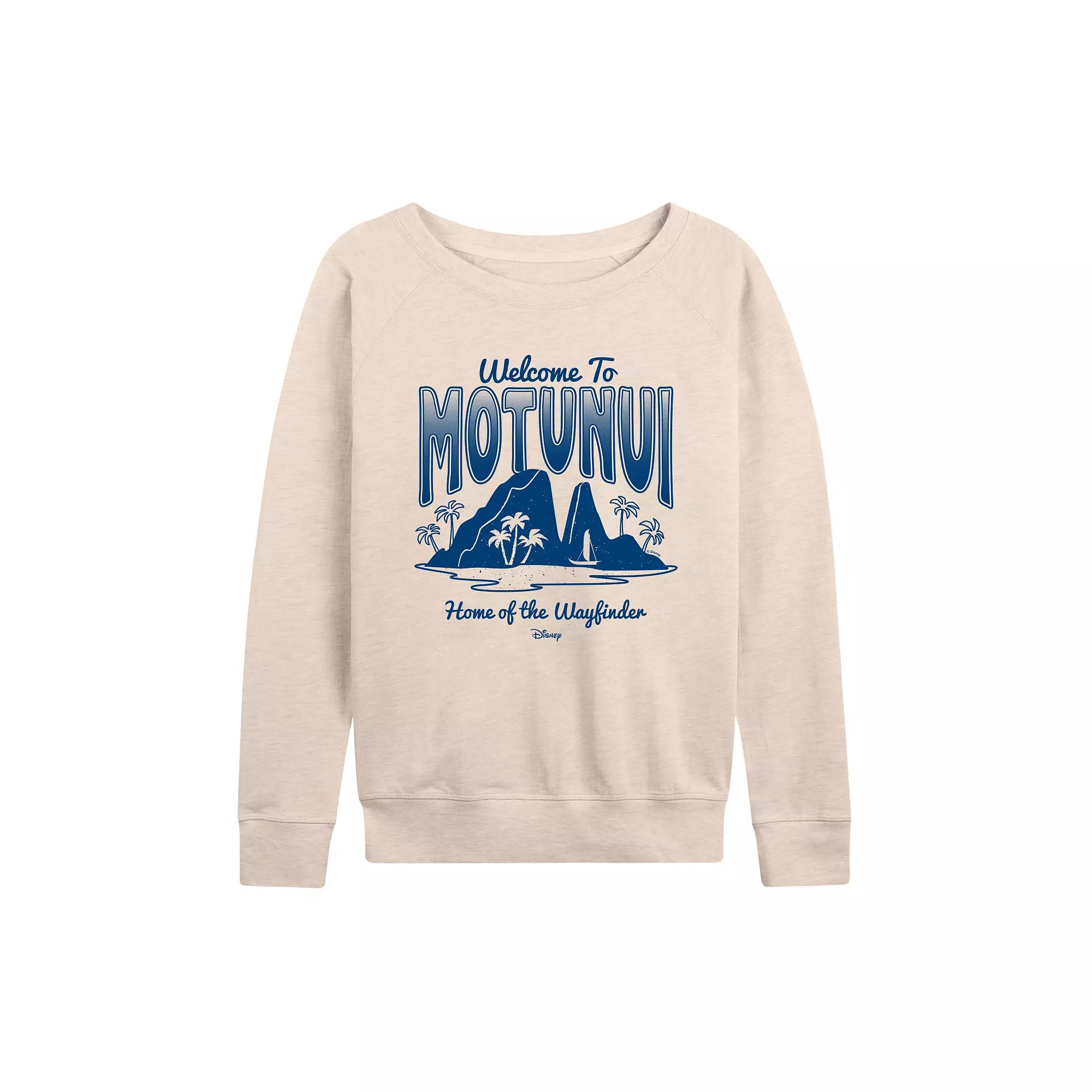 Disney's Moana 2 Women's Welcome To Motunui French Terry Long Sleeve Tee,  Product Image