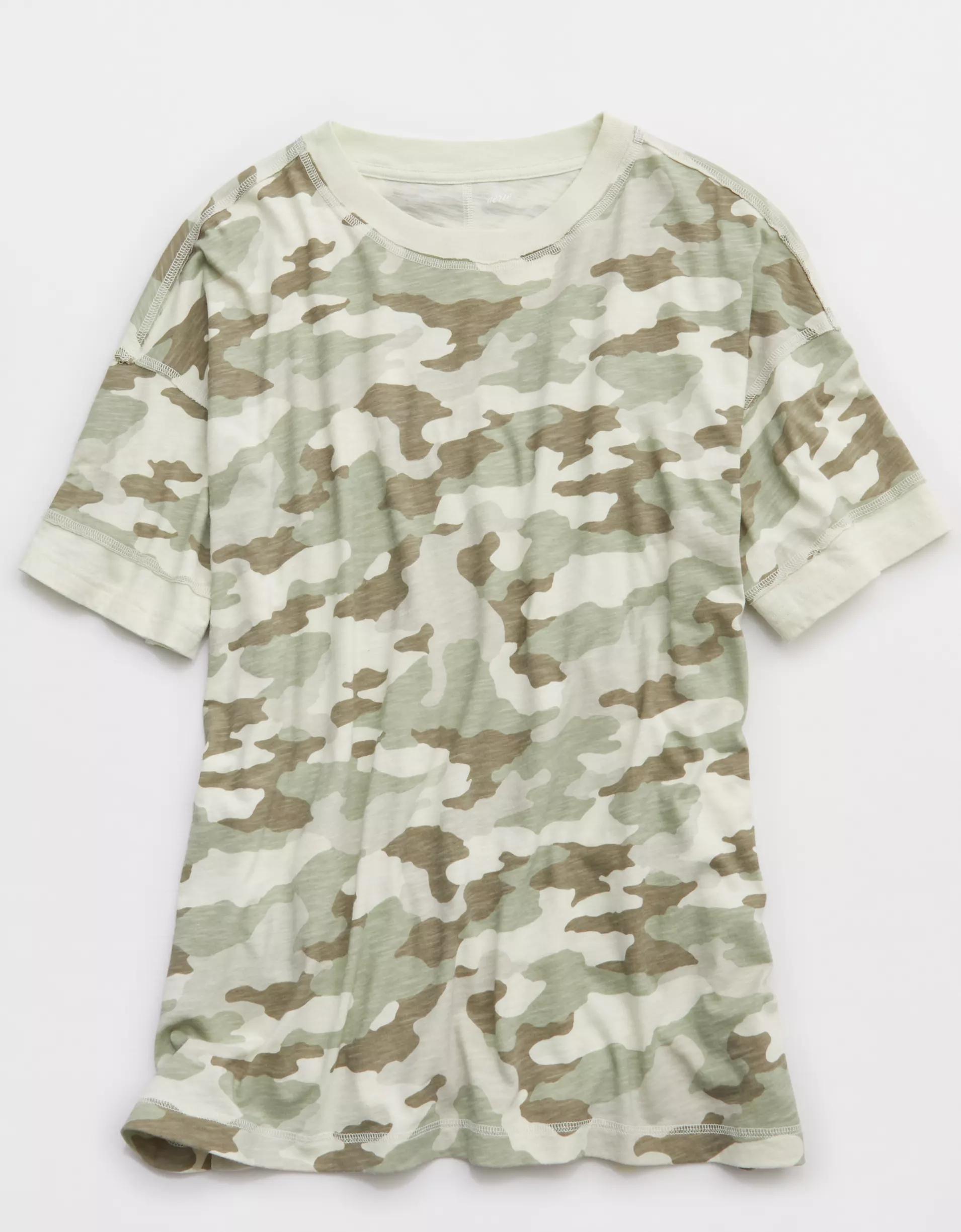 Aerie Crew Oversized Boyfriend T-Shirt Product Image