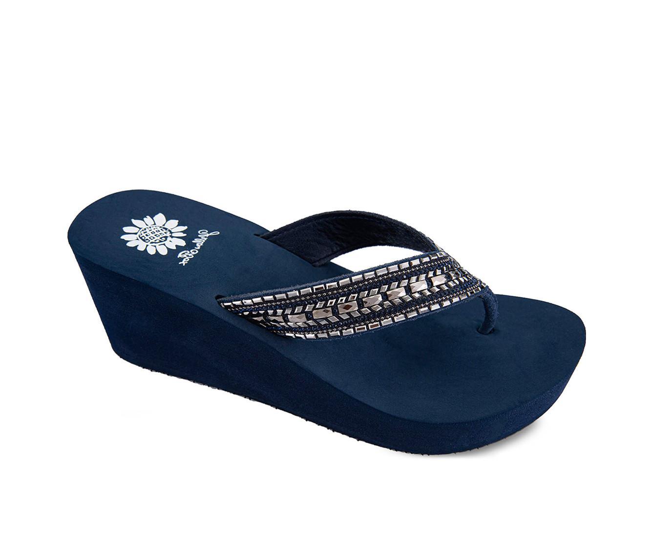 Women's Yellow Box Emmil Flip-Flops Product Image