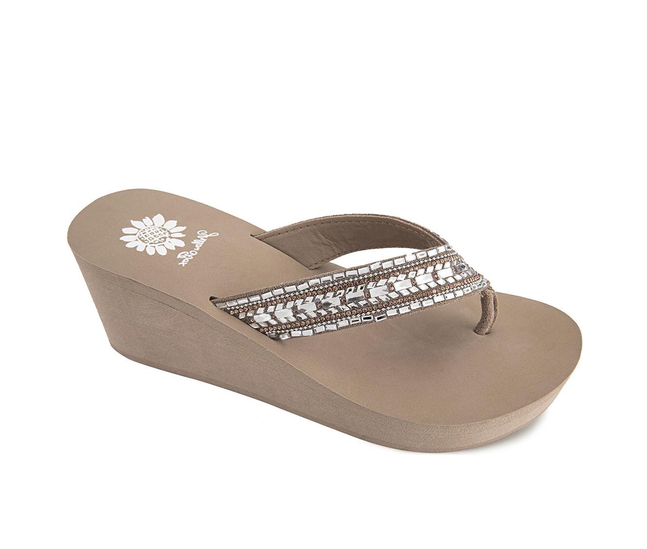 Women's Yellow Box Emmil Flip-Flops Product Image