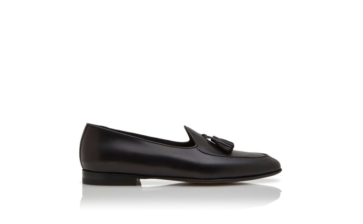 LENNOX Black Calf Leather Loafers Product Image
