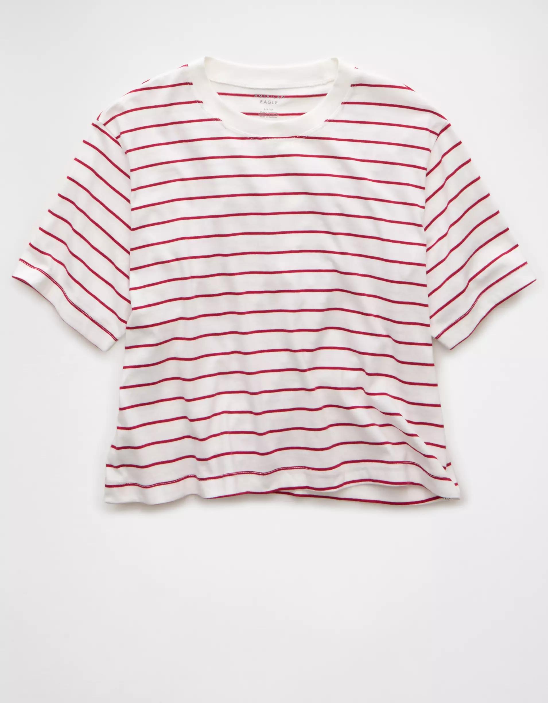 AE Boxy Striped T-Shirt Product Image