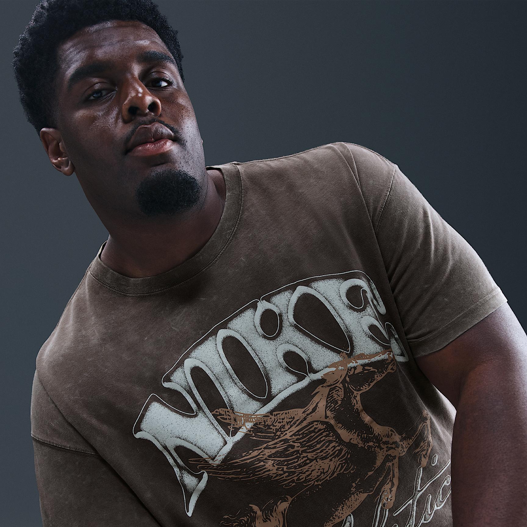 Nike Mens Nike M90 BB OC 3 T-Shirt - Mens Orange/Cave Stone Product Image