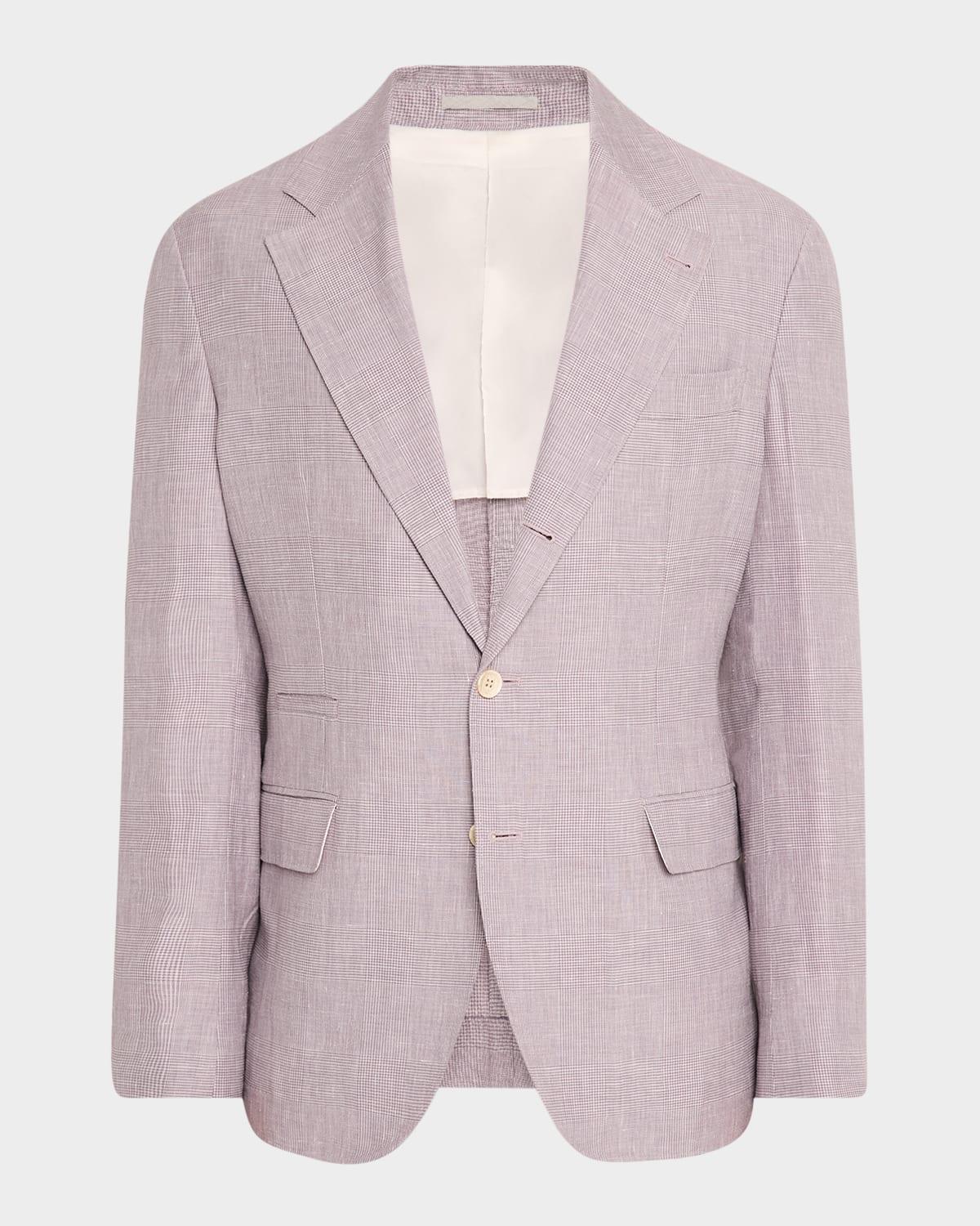 Men's Mini Prince of Wales Single-Breasted Sport Coat Product Image