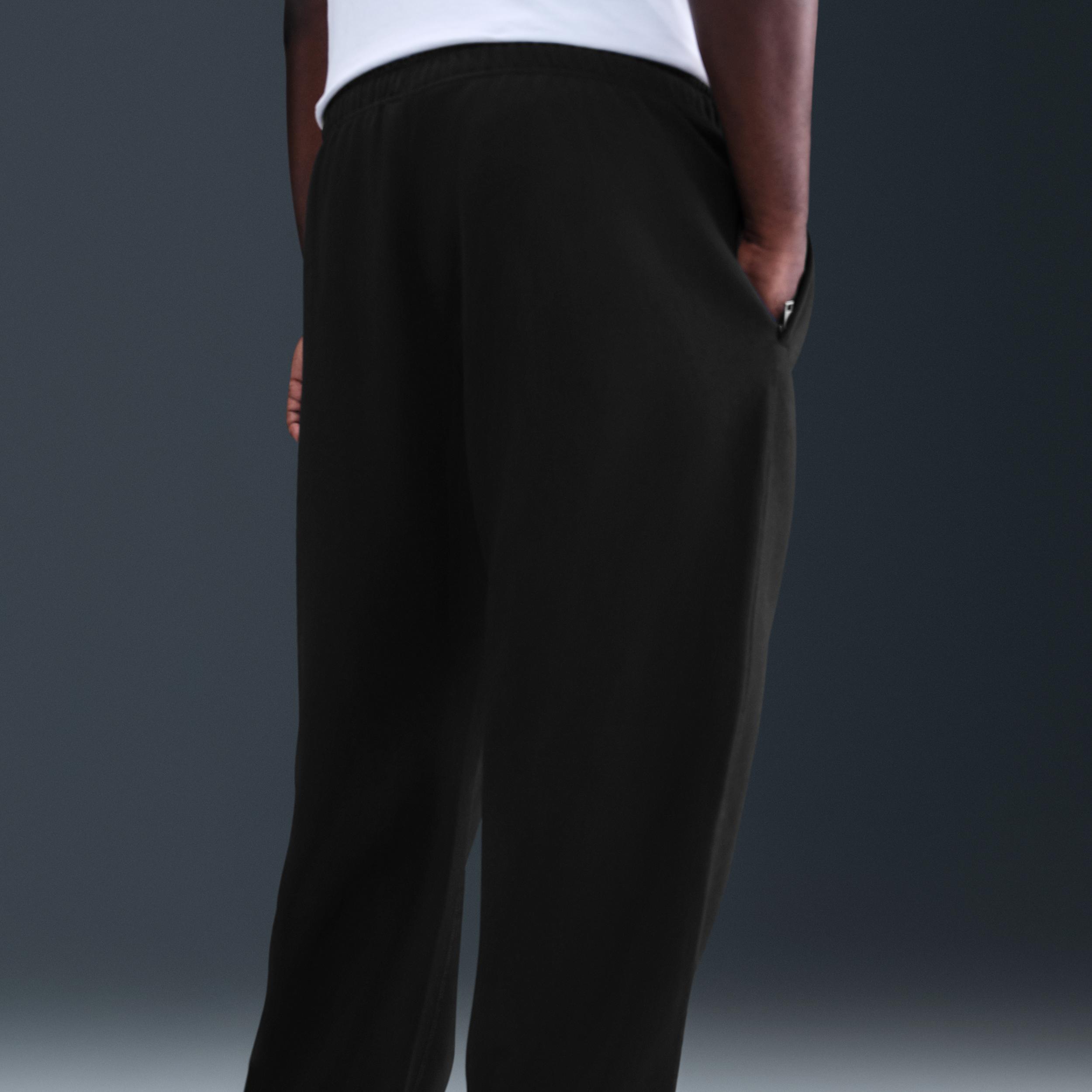 Nike Mens Solo Swoosh Fleece Open-Hem Pants | HV1090-010 Product Image