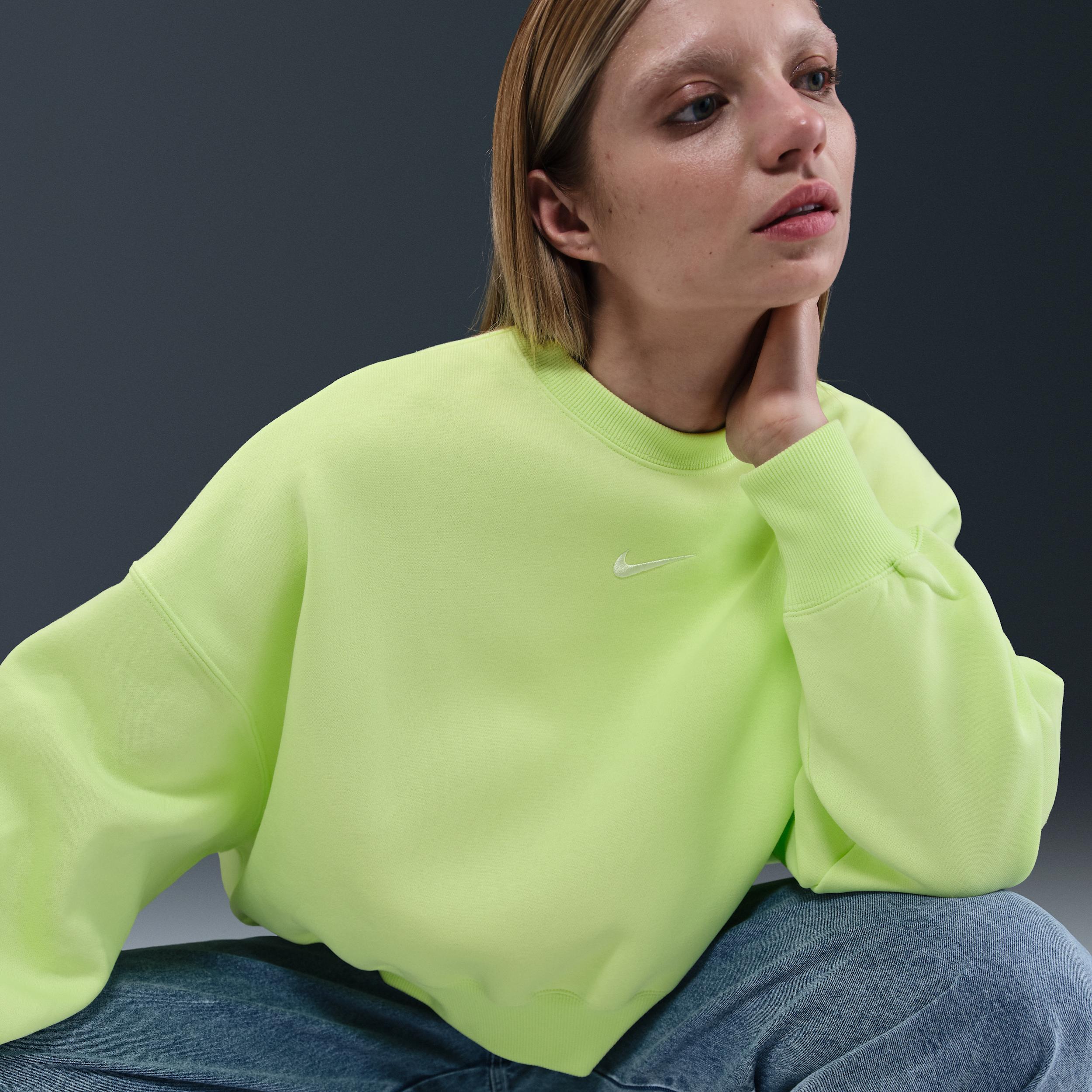 Women's Nike Sportswear Phoenix Fleece Over-Oversized Crew-Neck Sweatshirt Product Image